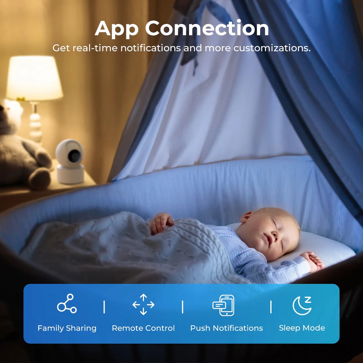 IMILAB Indoor Baby Monitor Camera AI Detection Night Vision