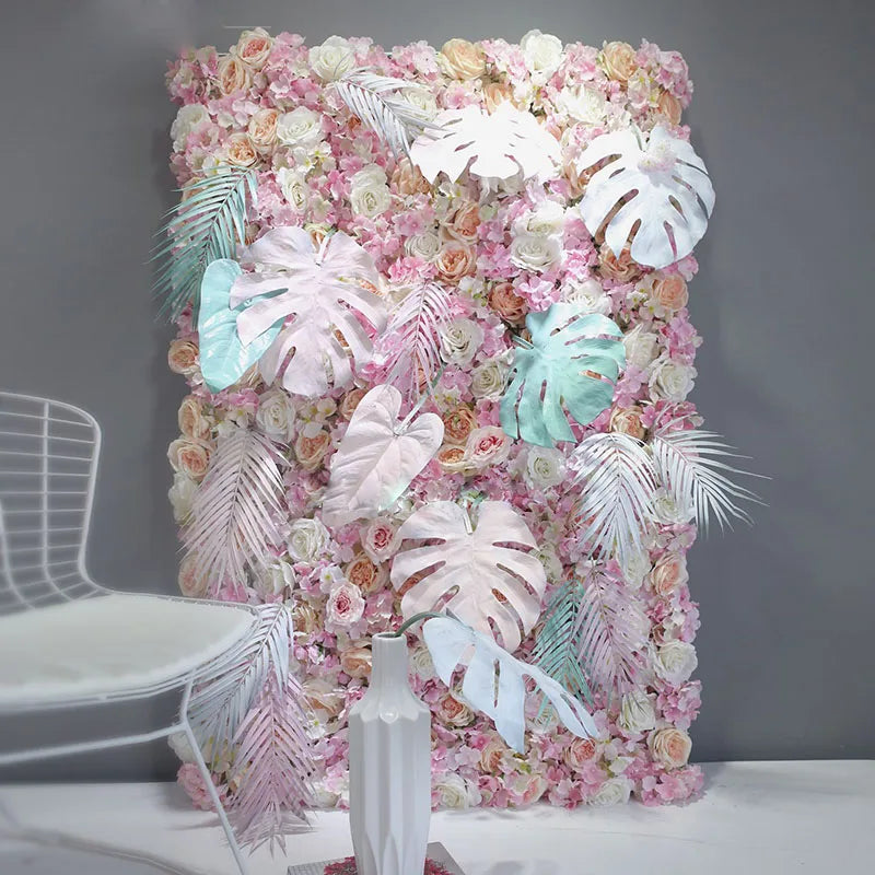 Artificial Hydrangea Rose Peony Panels Wedding Backdrops
