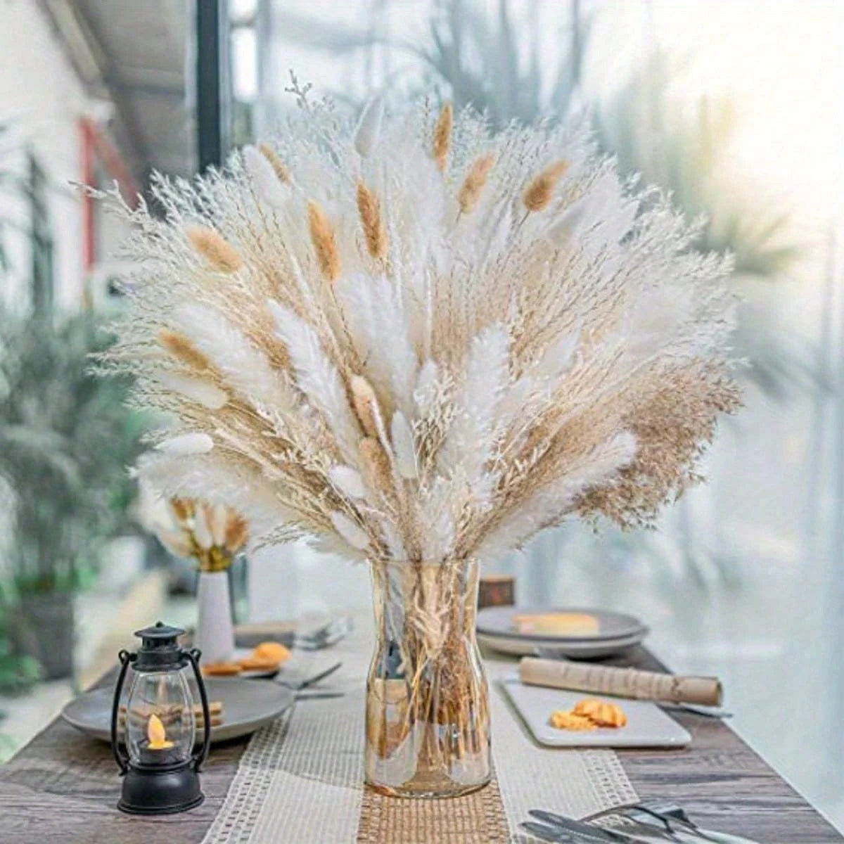 Zhejiang Pampas Grass Bouquet Natural Dried Decor Accent