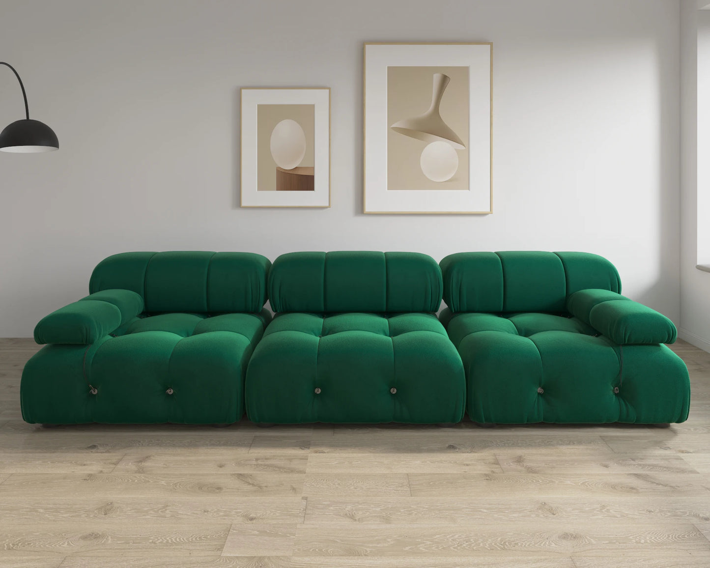 Guangdong CN Minimalist Velvet Modular Sectional Sofa