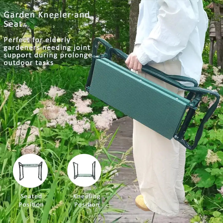 XMSJ Garden Kneeler And Seat With Large Tool Pouch