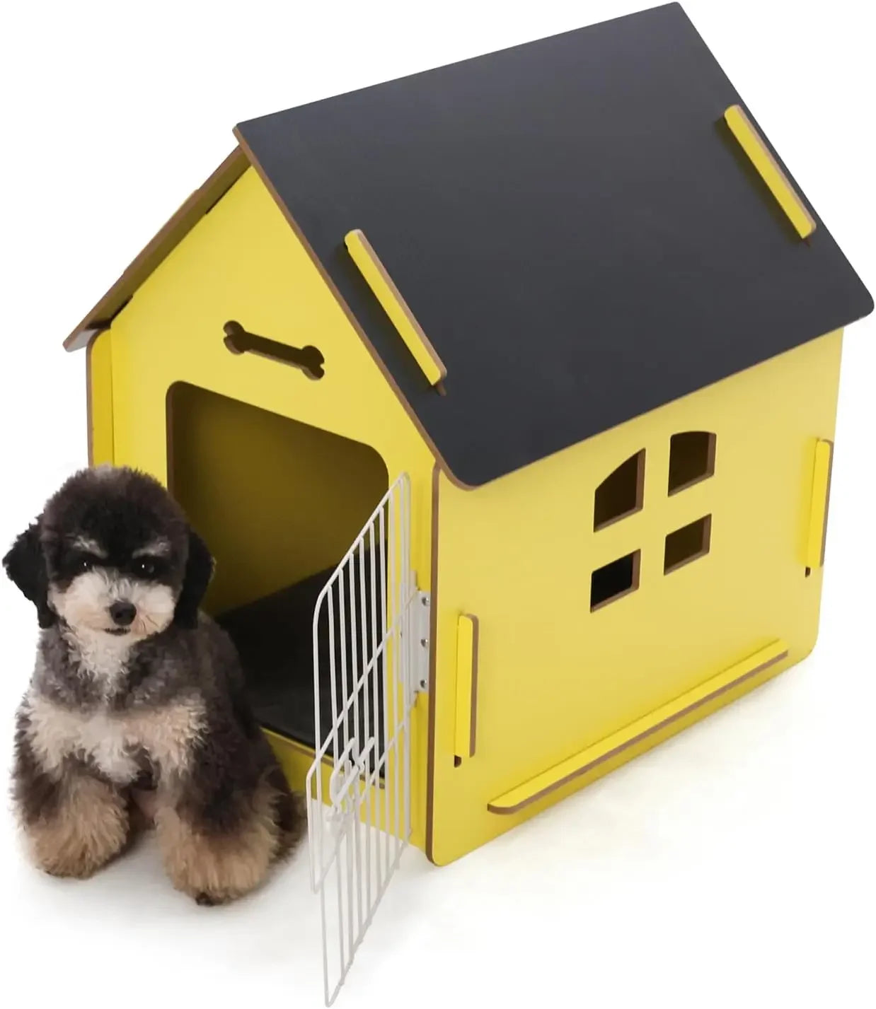 Cozy Wooden Indoor Dog House for Small Dogs and Cats Perfect Pet Bed