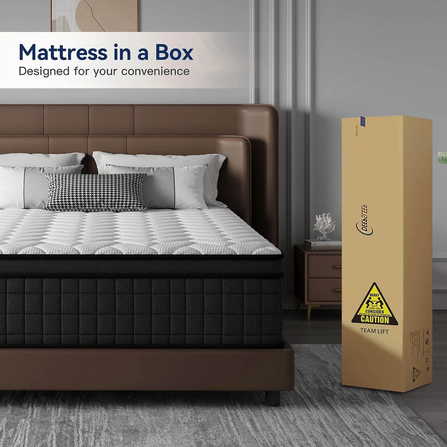 Hybrid Pocket Spring Memory Foam Mattress In A Box