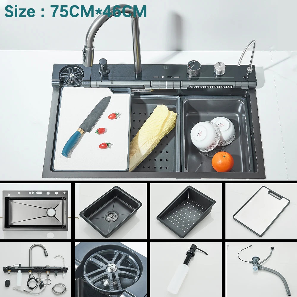 Certification Stainless Steel Kitchen Sink Digital Display