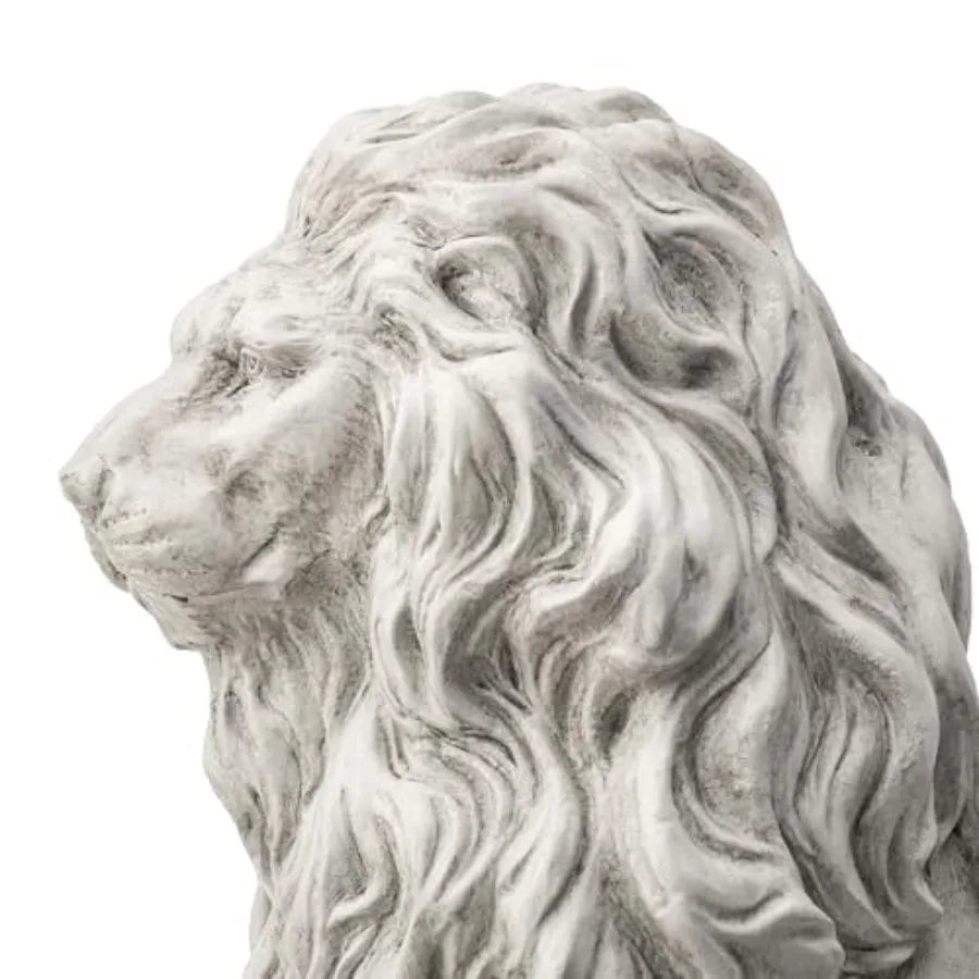 Guardian Sitting Lion Garden Statue Outdoor Decoration MGO