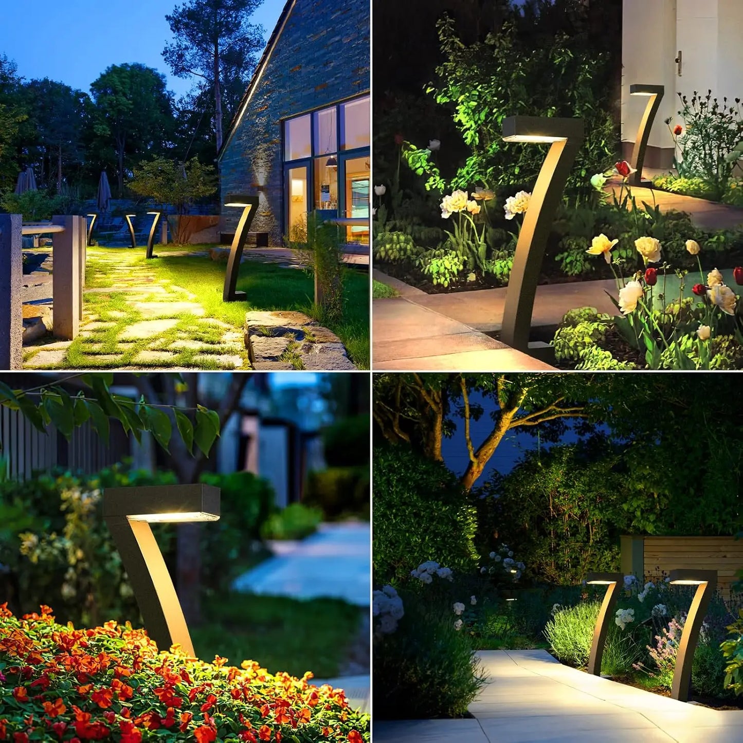 Bright Solar Outdoor Lights 6/12 Pack for Pathway Garden Landscape Lighting