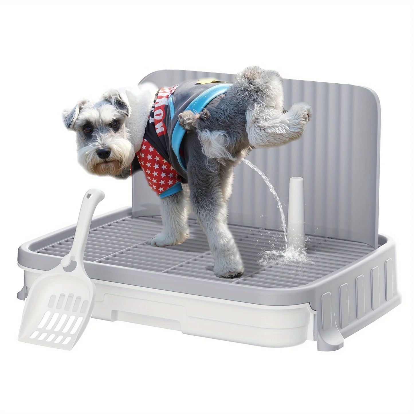 Dog Litter Indoor Dog Potty Tray With Wall Protection