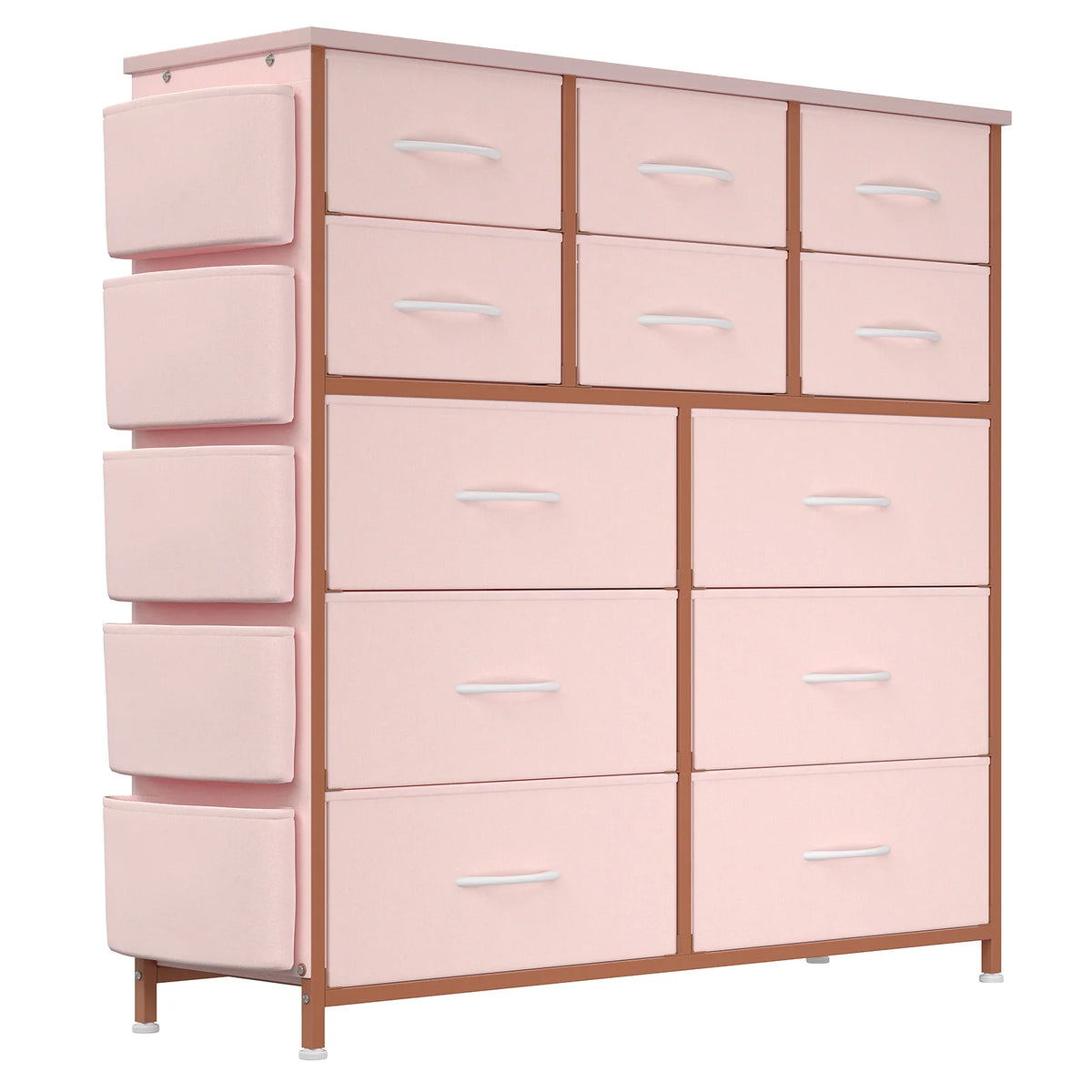 HiMISS Fabric Bedroom Dresser With Twelve Drawers