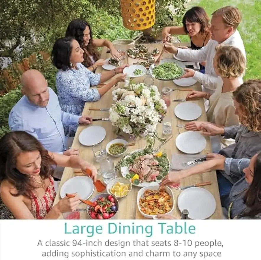 Expandable Dining Table by NoEnName for 8 to 10