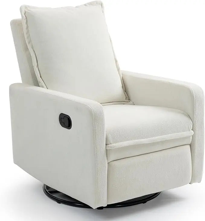 XIUWO 360 Degree Swivel Glider Chair High Back Recliner