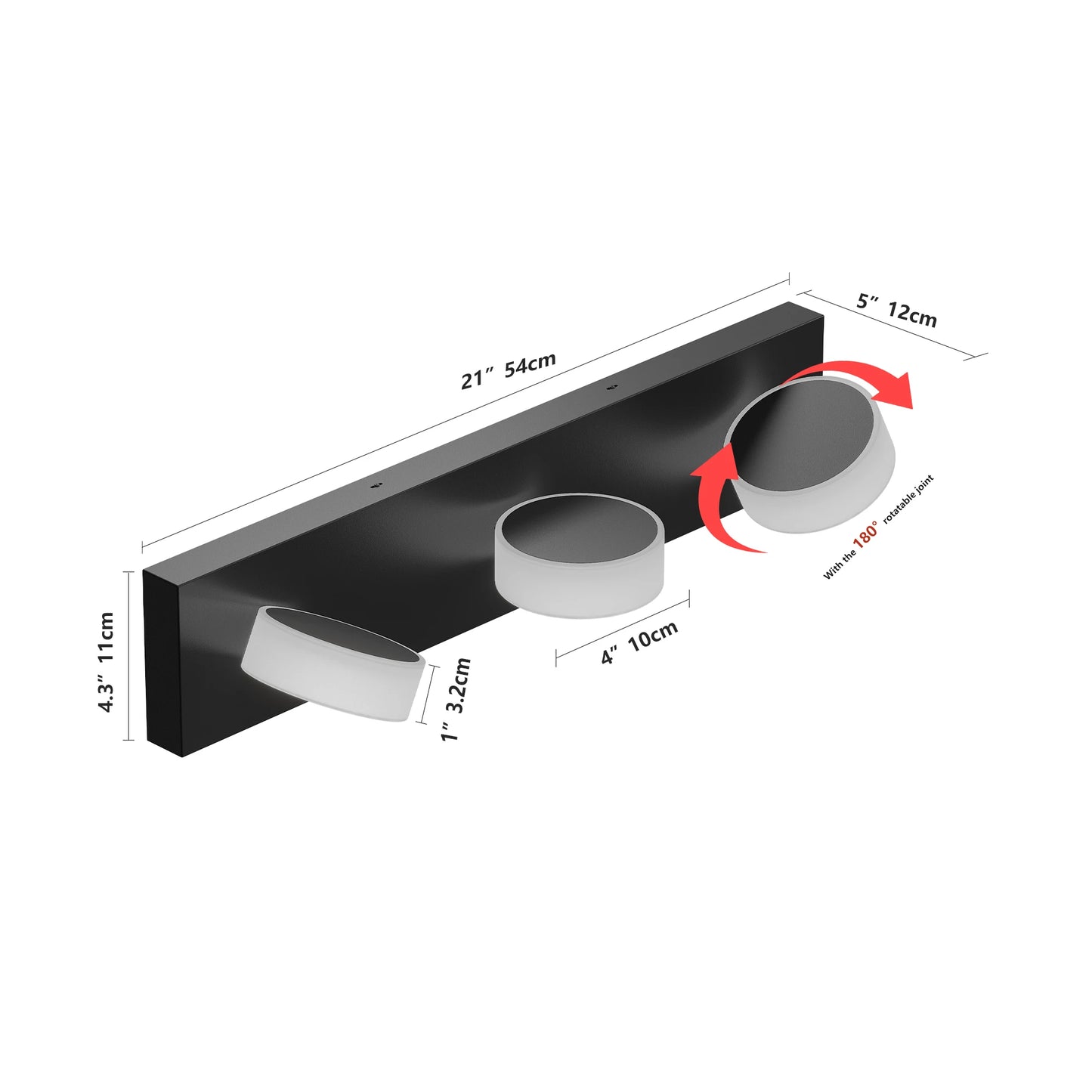 ARLGSITE LED Wall Light With Acrylic Lampshade Energy Saving