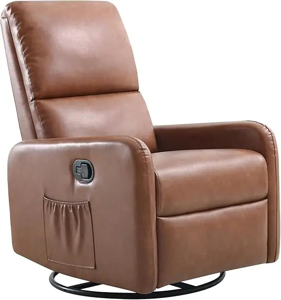 Swivel Glider Rocking Recliner Chair with Massage for Nursery and Living Room