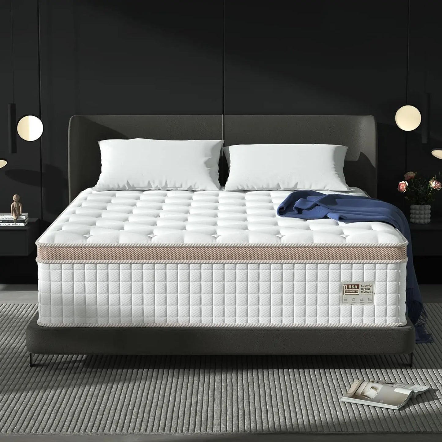 BedStory Premium Gel Memory Foam Hybrid Mattress Elite