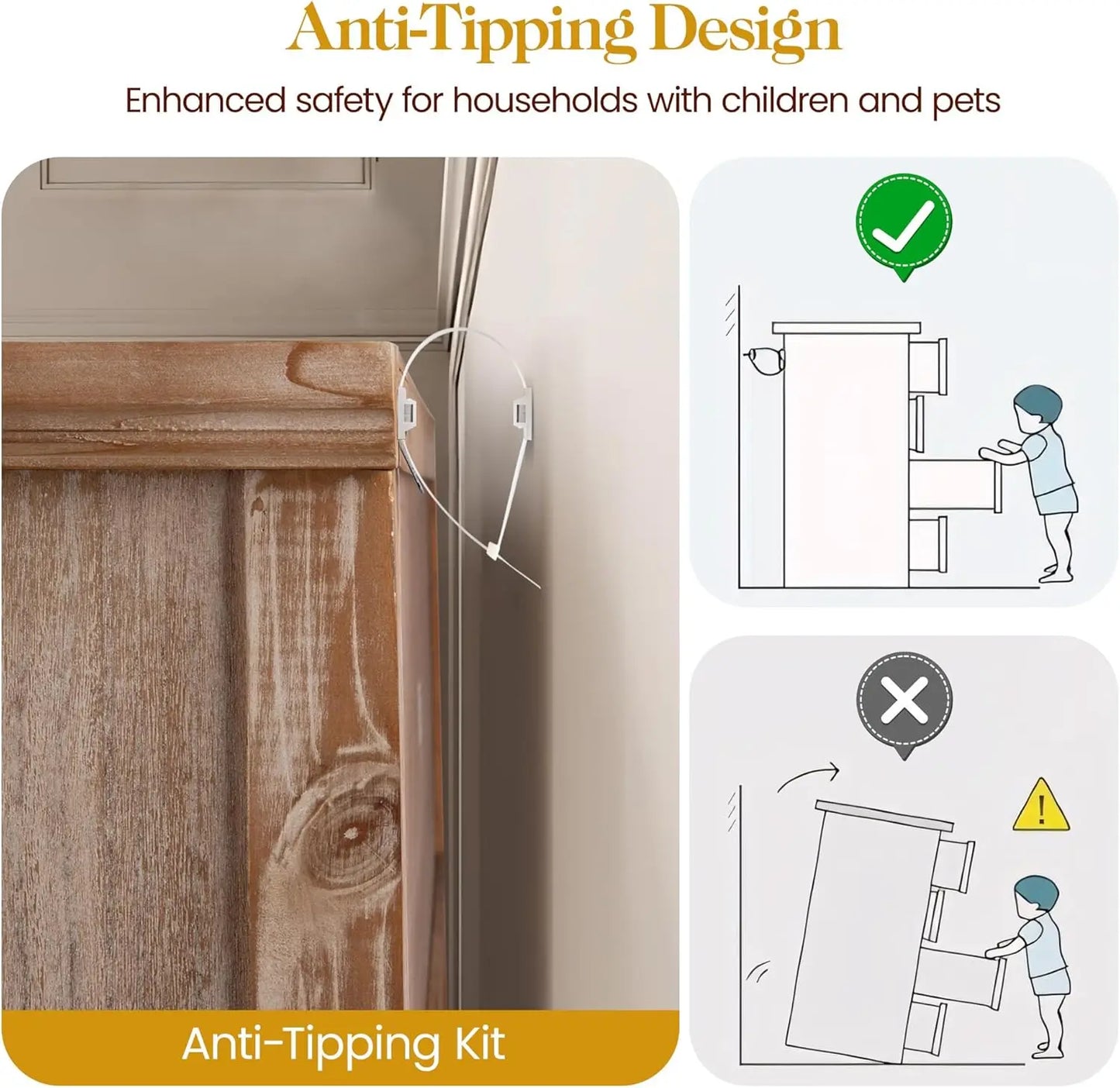 XMSJ Accent Storage Cabinet With Carved Doors And Shelves Farmhouse Sideboard Buffet