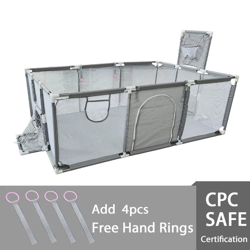 IMBABY Child Playpen and Basketball Fence Safety Barrier