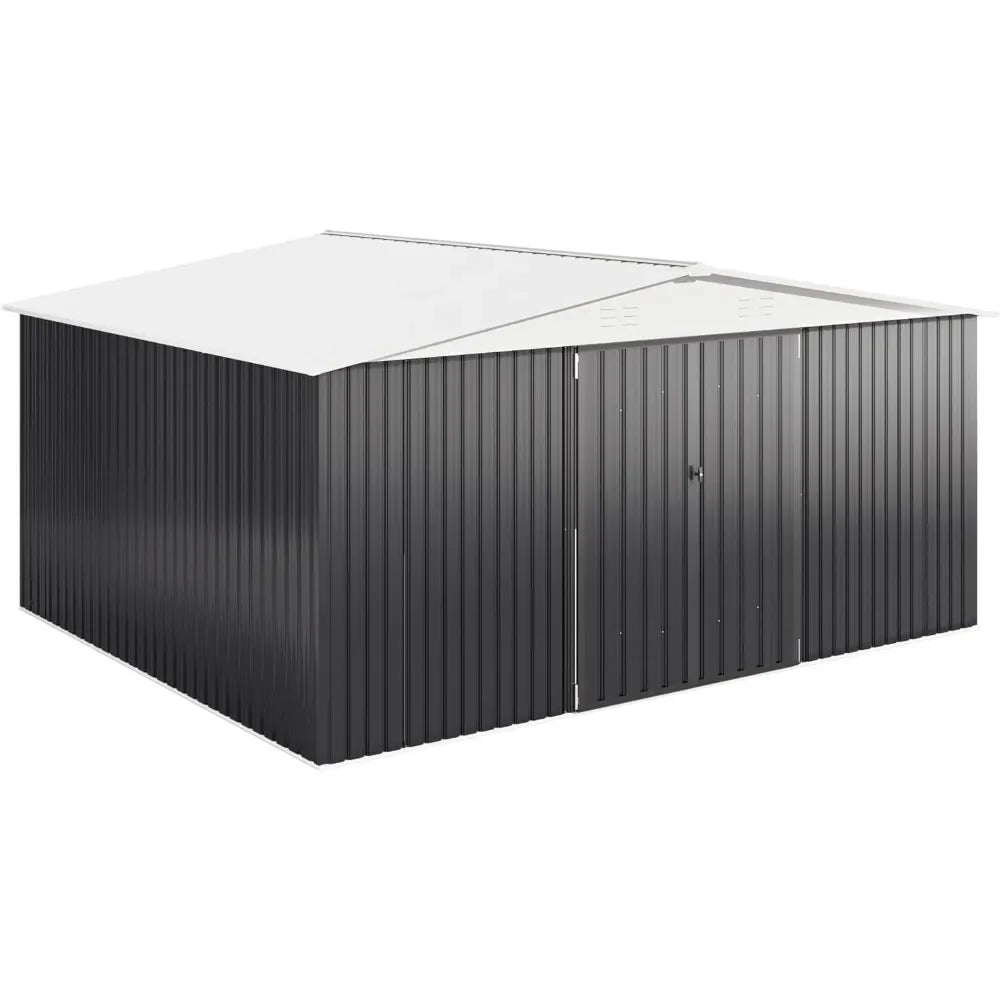 Outdoor Weatherproof ShedStructure With Lockable Doors IndustrialGrade Construction