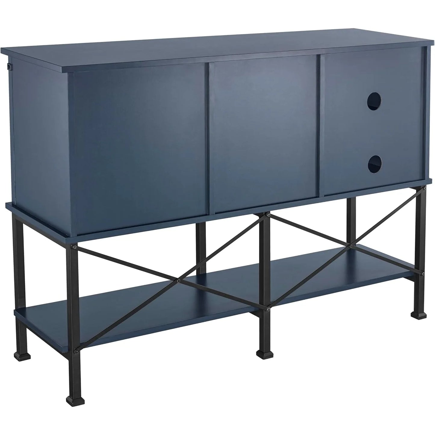 Zhendai Wine Cabinet With Sliding Barn Doors Wine Rack