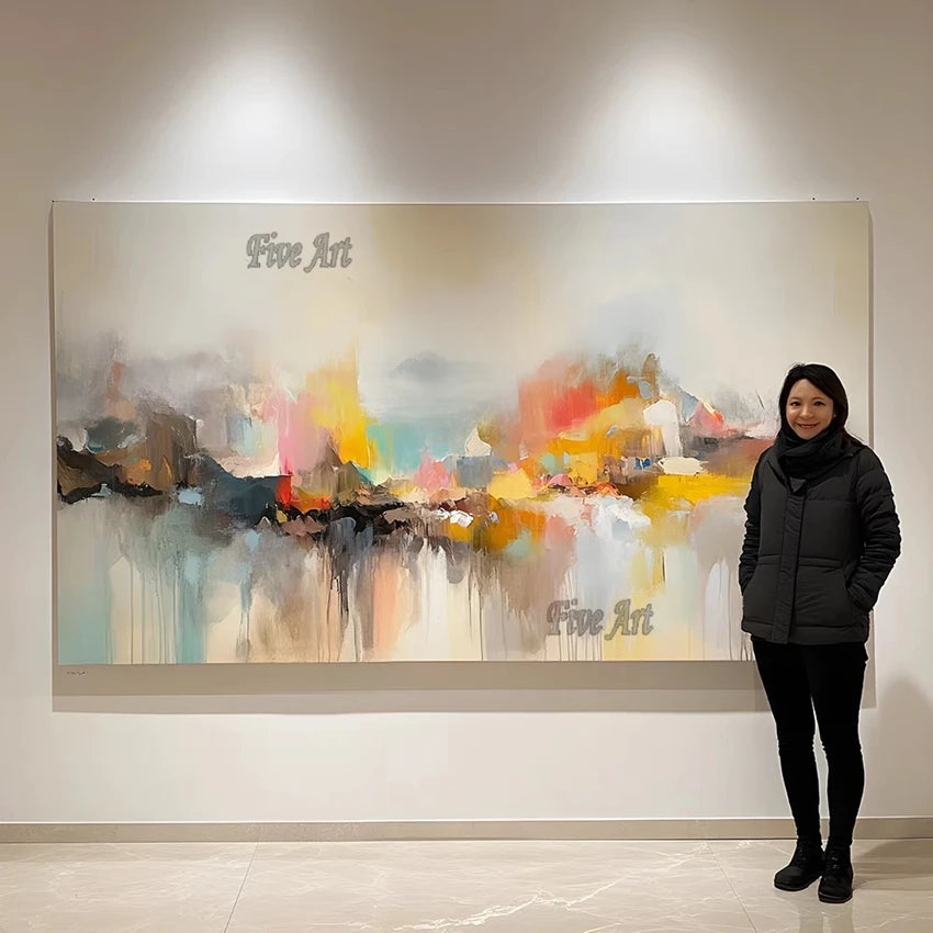 Handmade Abstract Oil Painting Canvas Wall Art