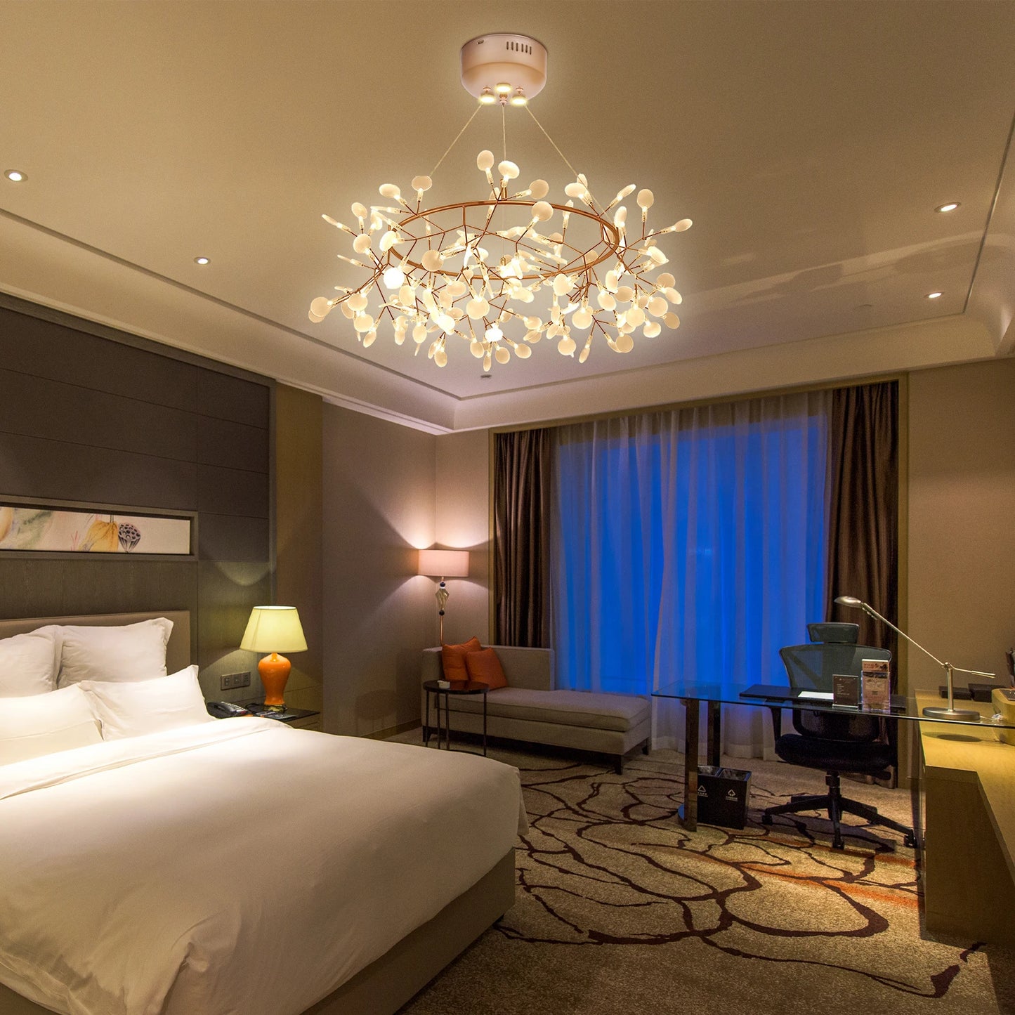 Pendant Lights 135 LED Beads Warm Light Stainless Acrylic