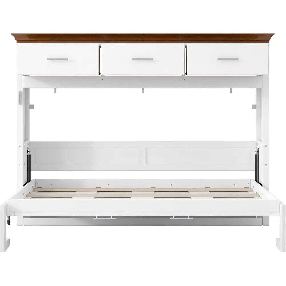 Murphy Bed Cabinet With Storage For Home Office Space Saving