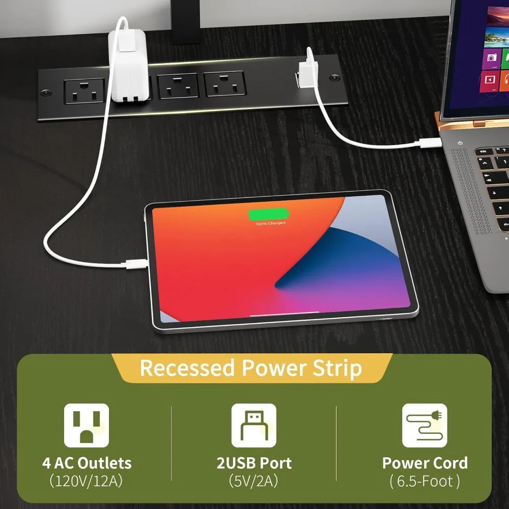 Yoobure L Shaped Desk With Pegboard And Drawers Reversible Computer Desk With Storage