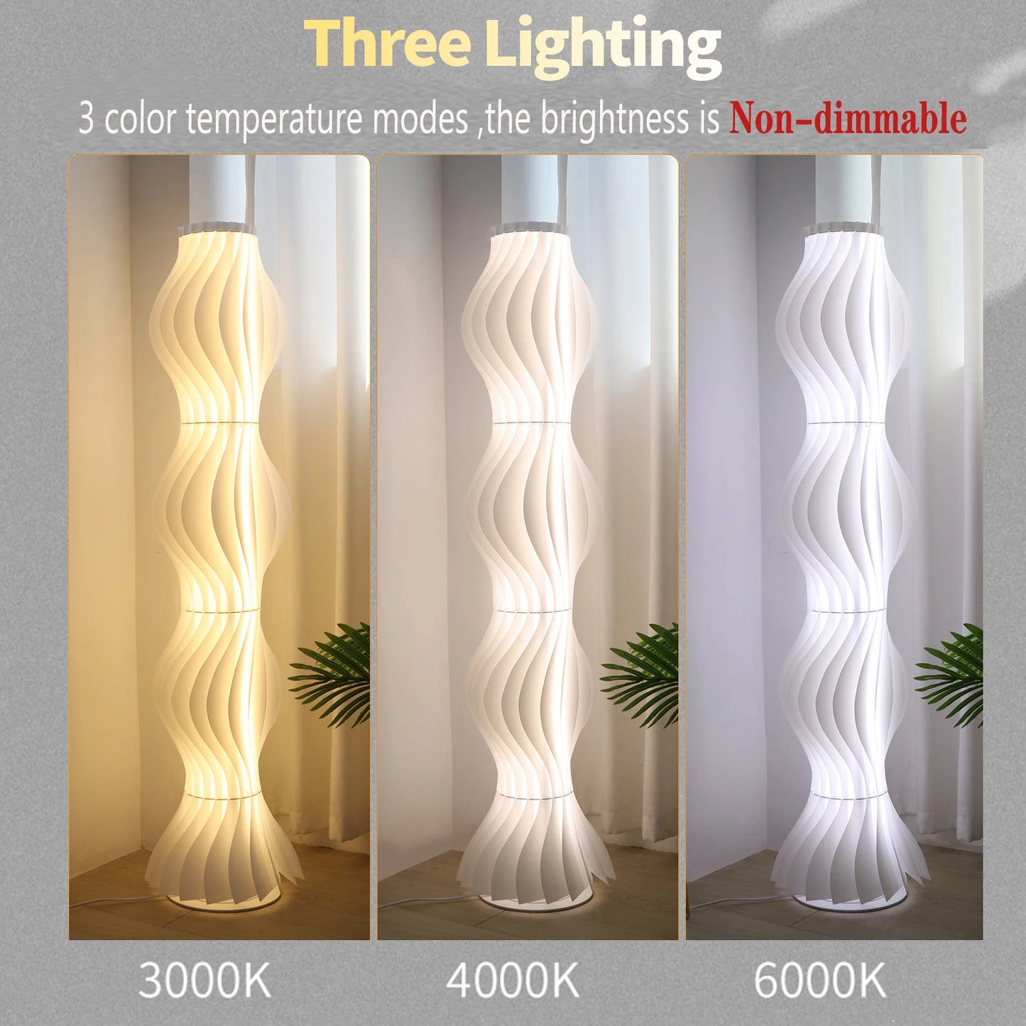 LED Floor Lamp Dimmable Standing Tall Corner Light for Home Decor