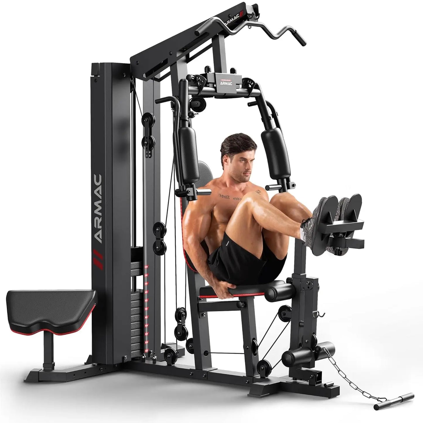 Home Gym Equipment 150LBS Weight Stack Pulley Machine