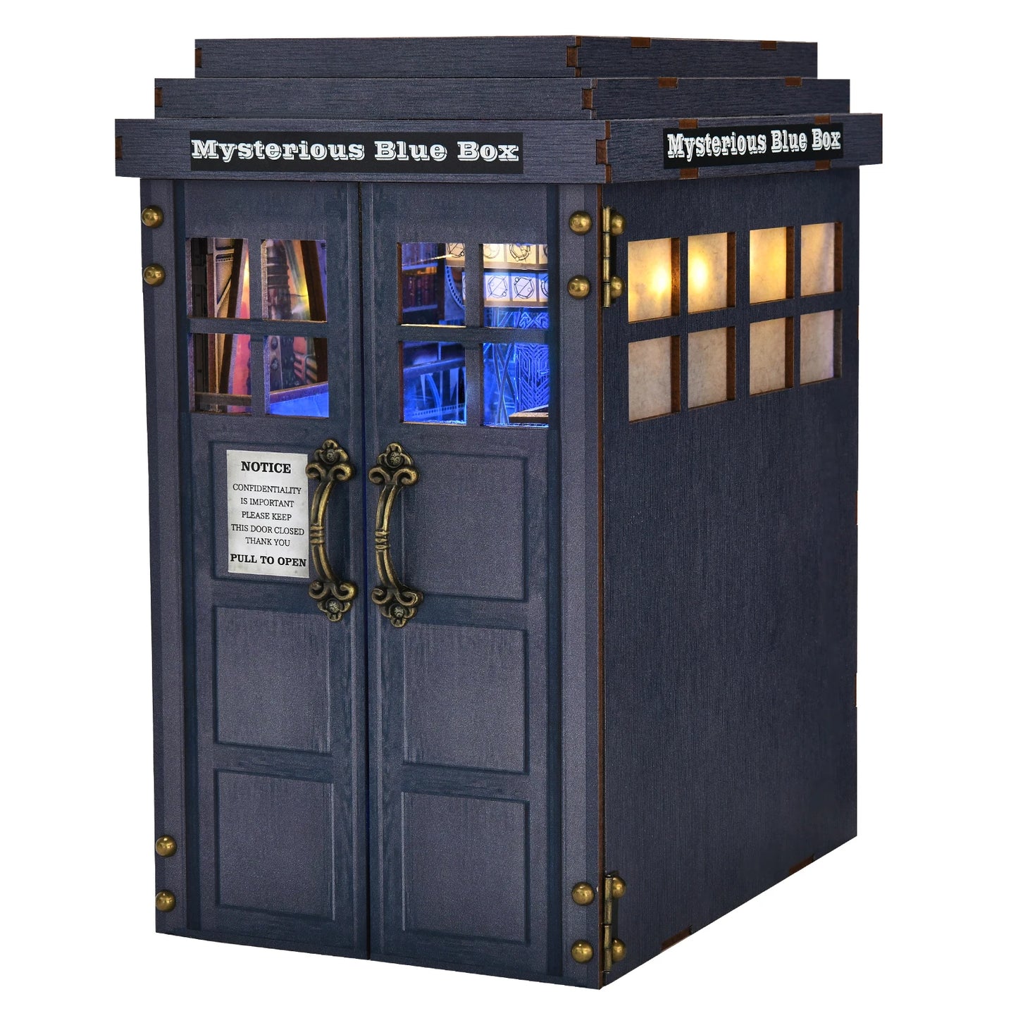 ASLOWSNAIL Book Nook Kit Mysterious Telephone Booth Wooden Puzzle