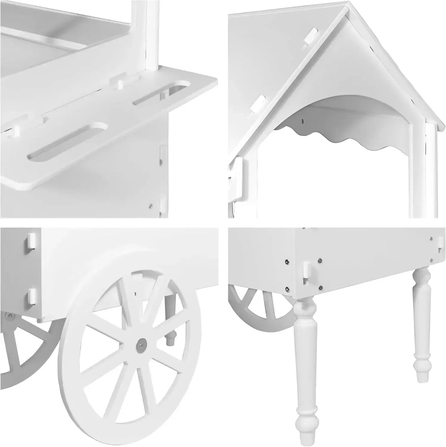 Candy Cart For Party Vintage Dessert Cart With Wheels