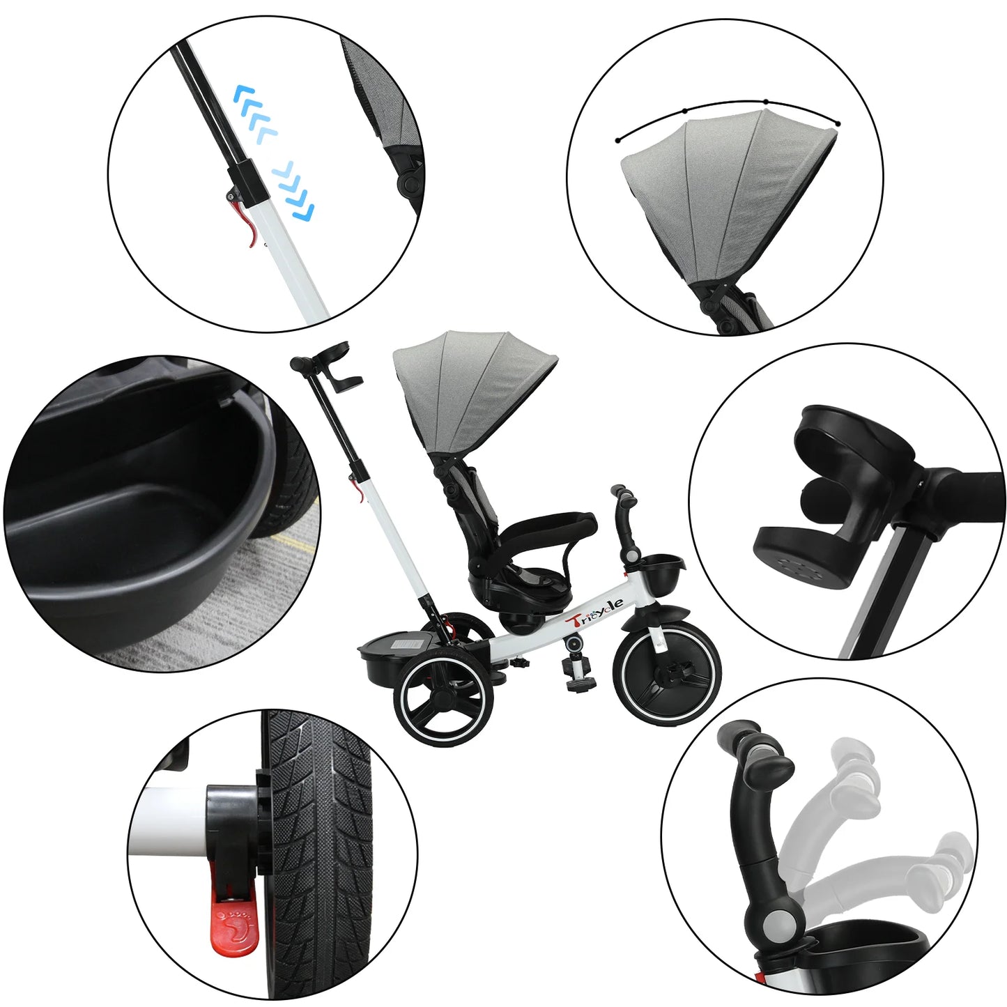 Devine In Out Ubravoo Baby Five In One Tricycle Stroller