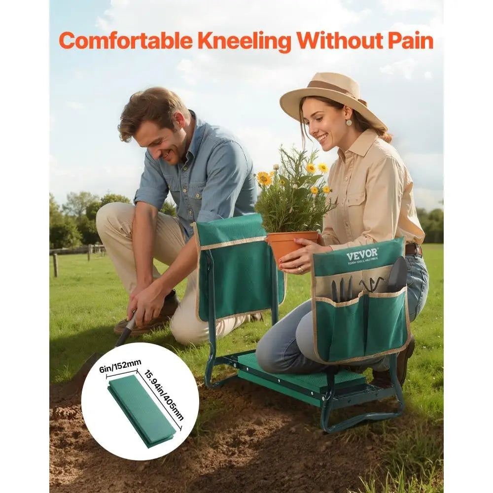 Origin Garden Kneeler Seat Folding Stool With Thick EVA Pad