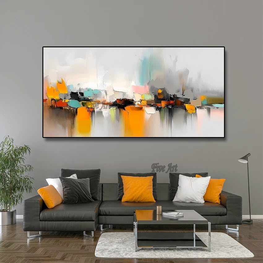 Handmade Abstract Oil Painting Canvas Wall Art