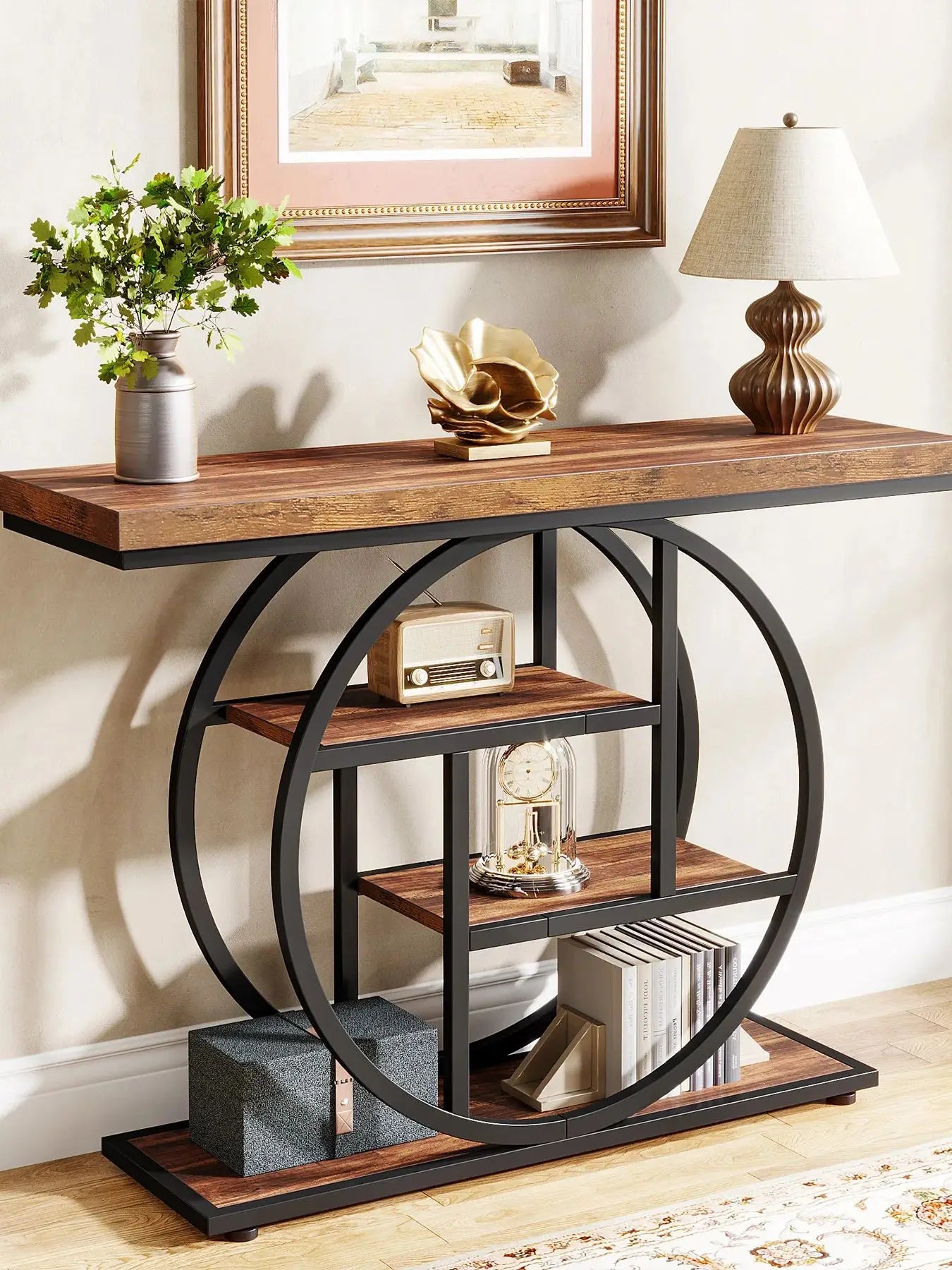 Tribesigns Console Table 4 Tier Entryway Sofa Table