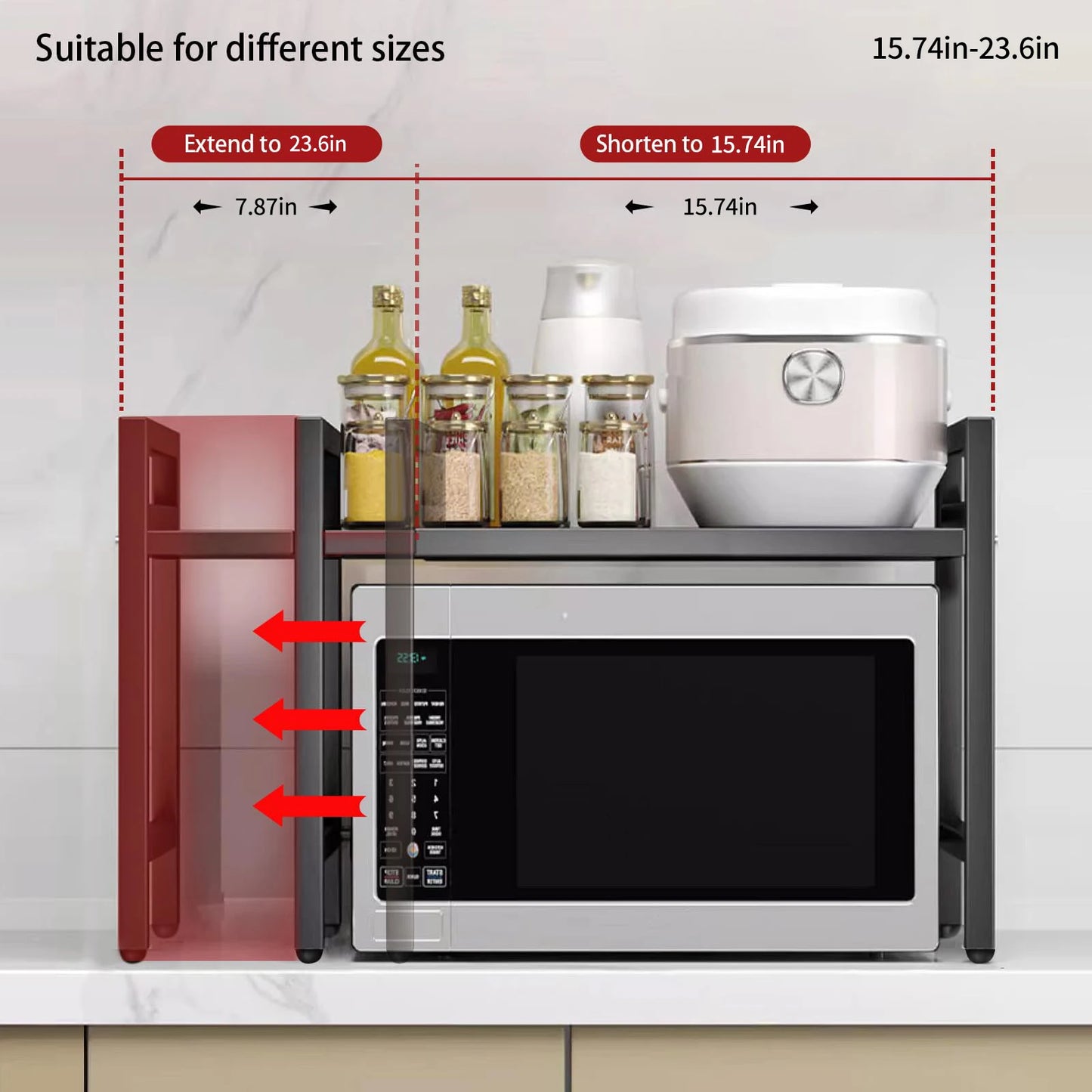 Microwave Shelf Organizer by NoEnName