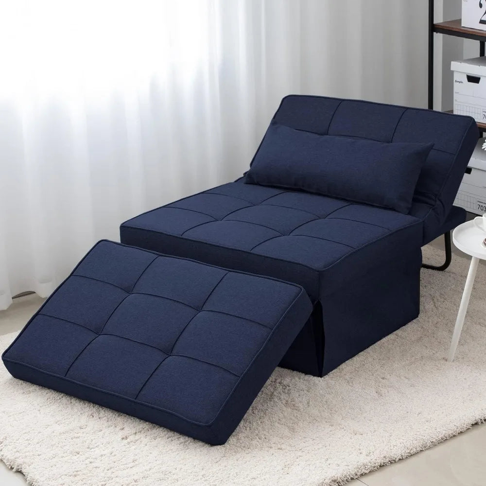 Sofa Bed 4 In 1 Folding Ottoman With Adjustable Backrest