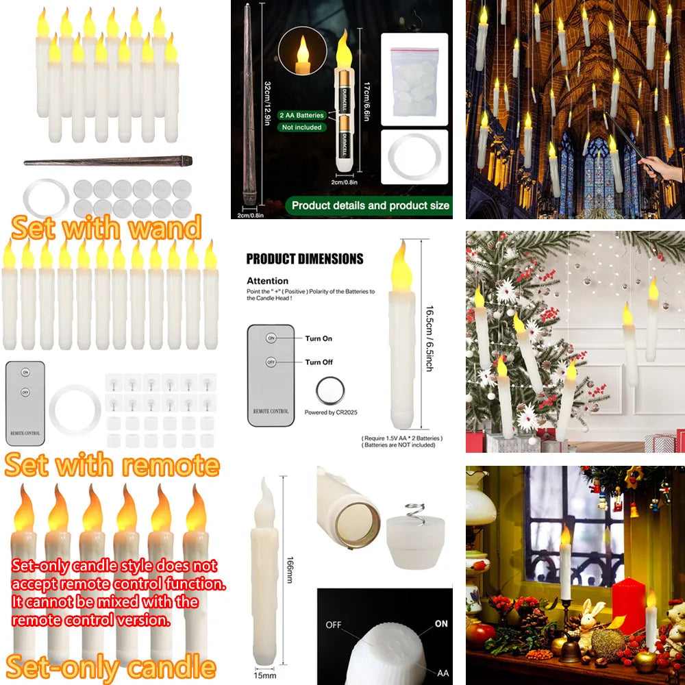 Feature Flameless LED Tealight Candles 12 Or 24 Pack