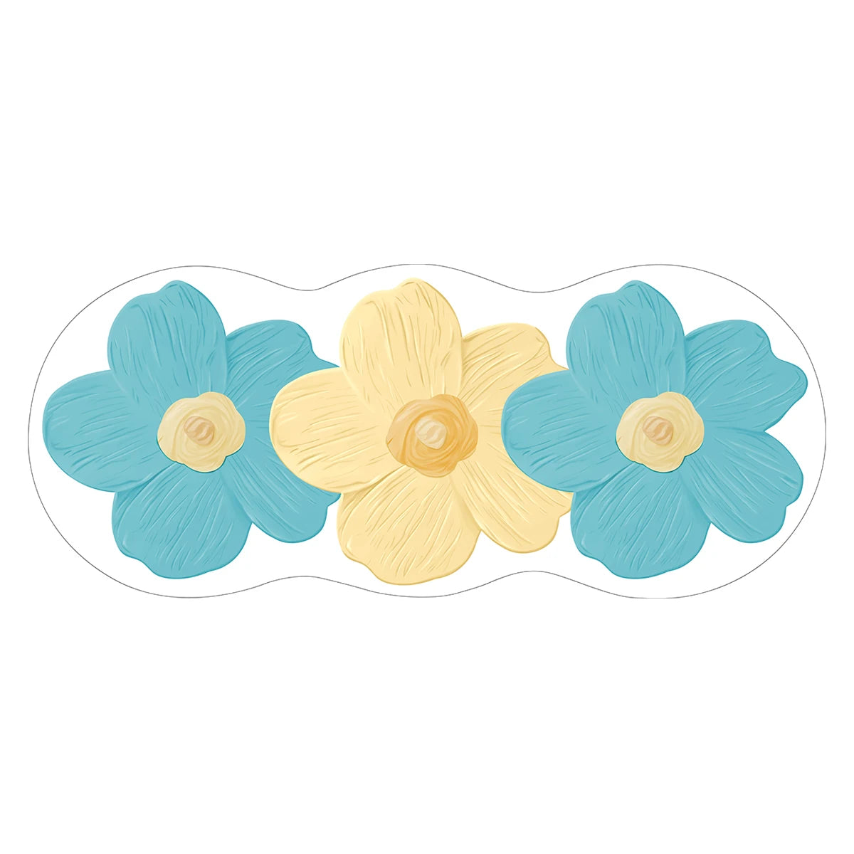 Facaishu Soft Fluffy Bedroom Floor Mat Flower Design Rug