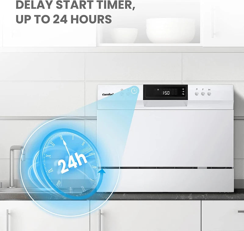 Midea Large Capacity Automatic Dishwasher With Digital Timer