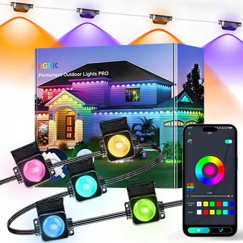 MIMIRGB UltraDurable OutdoorWeatherproof RGBLED LightingSolutions Bluetooth IP67 Waterproof MusicSync