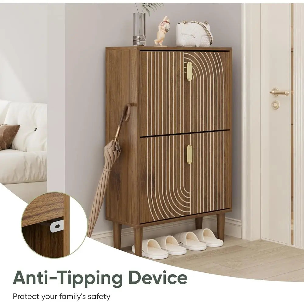 DAFIFY Flip Drawer Shoe Cabinet