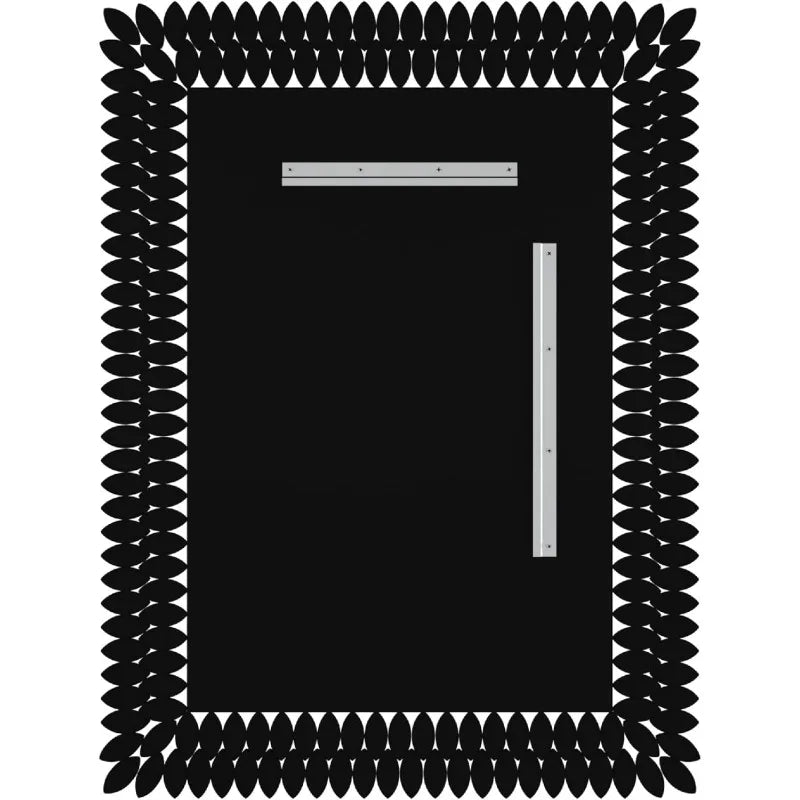 30x40 Jeweled Rectangle Bathroom Wall Mirror Luxury Decorative Vanity Mirror