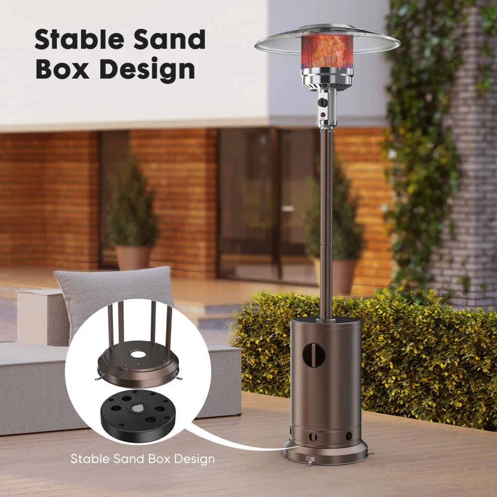 48,000 BTU Propane Patio Heater with Safety Protection System