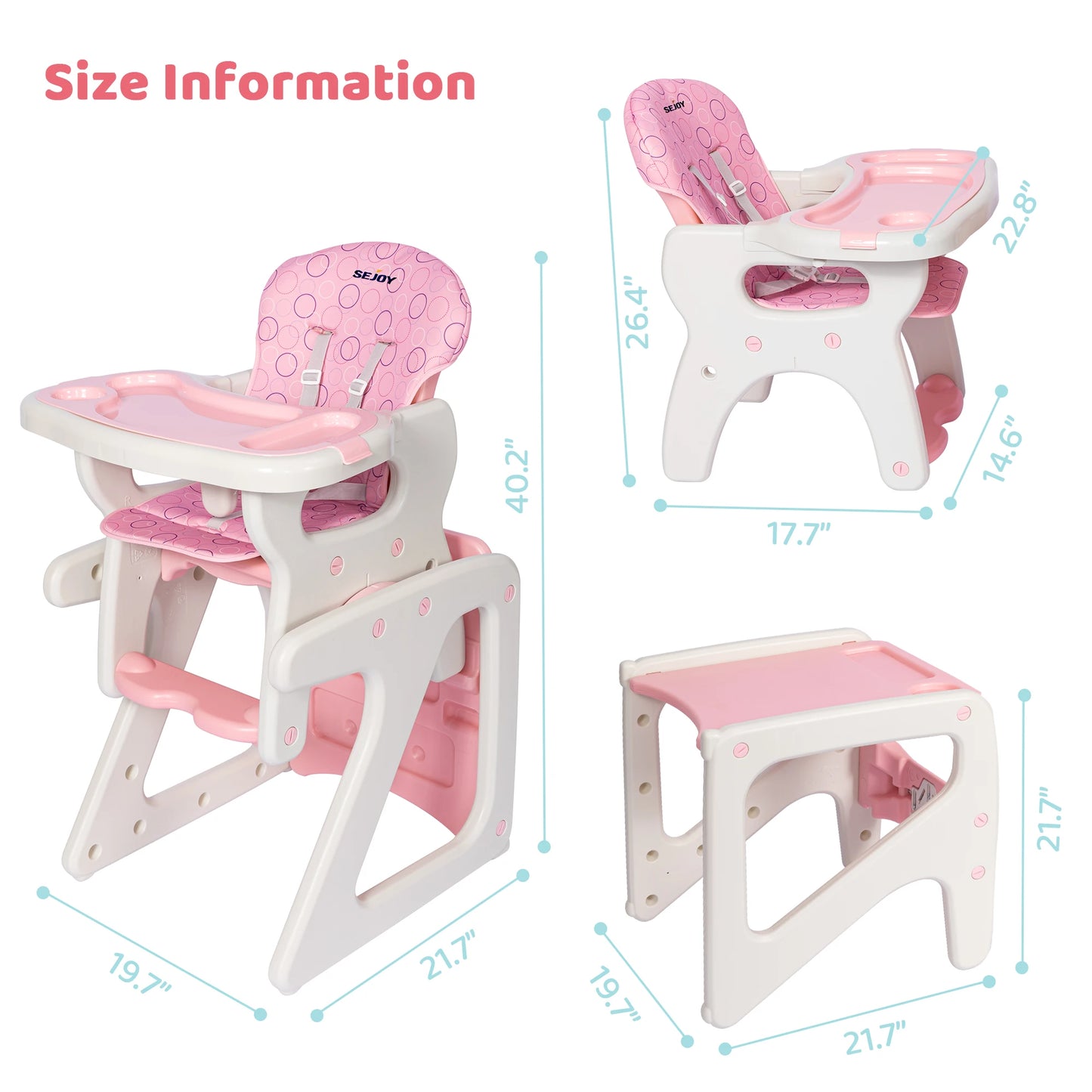 Devine In And Out Adjustable Baby High Chair Safe Quality