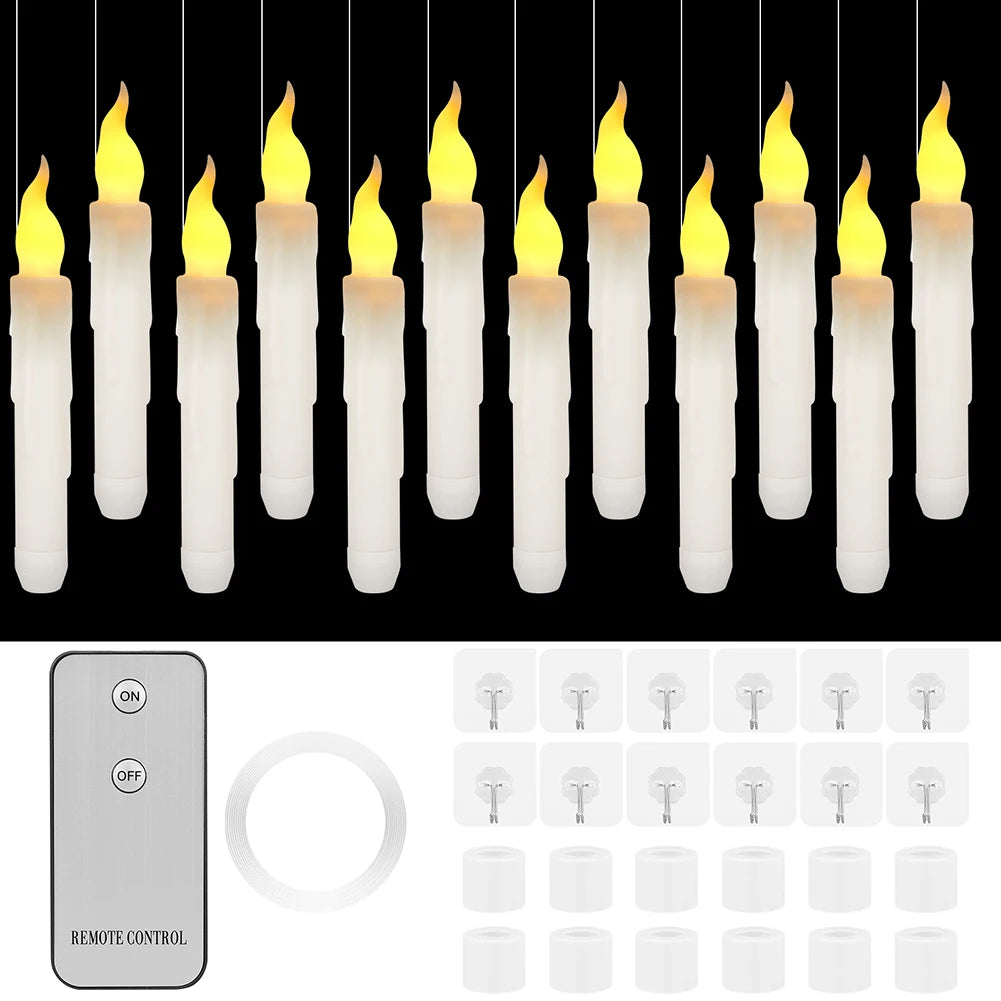 Feature Flameless LED Tealight Candles 12 Or 24 Pack