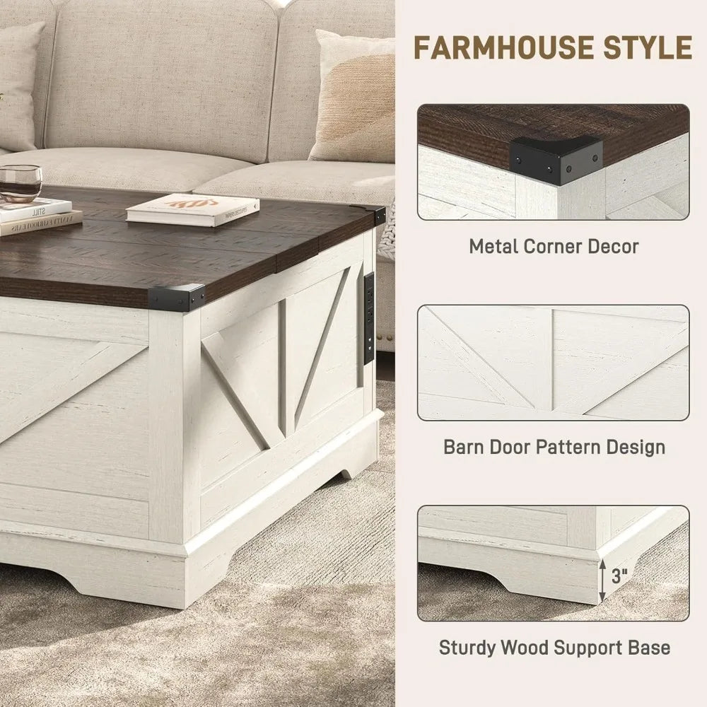 Lift Top Coffee Table With Power Outlets Hidden Storage
