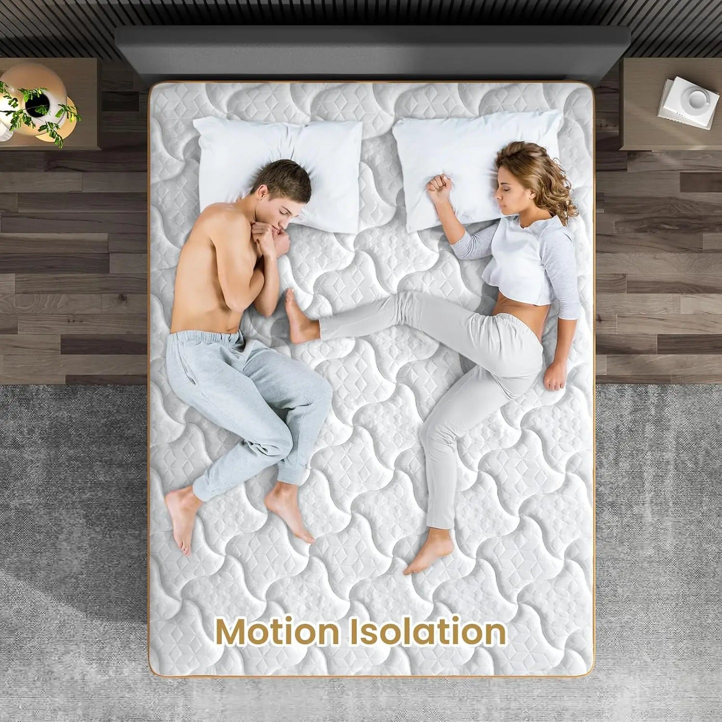 BedStory Hybrid Mattress With Gel Memory Foam And Springs