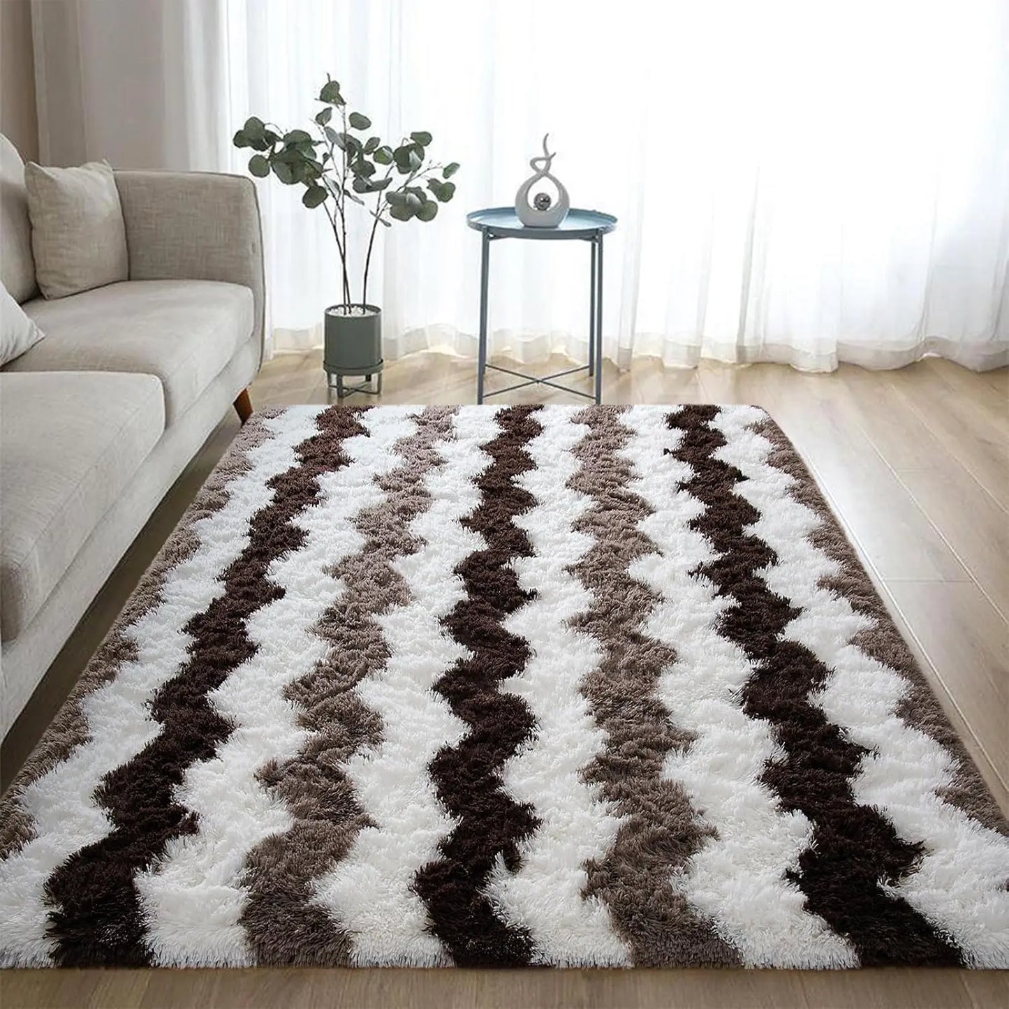 Soft Shaggy Plush Area Rugs for Home Decor