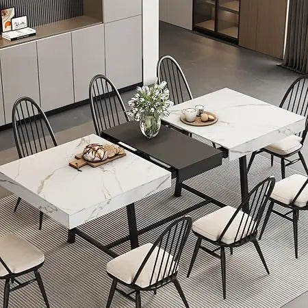 DAFIFY Extendable Dining Table With Silent Glide Extension