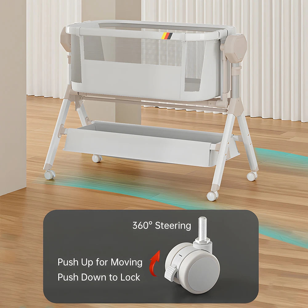 Devine In Out Rocking Baby Bassinet Co Sleeper Unisex Crib