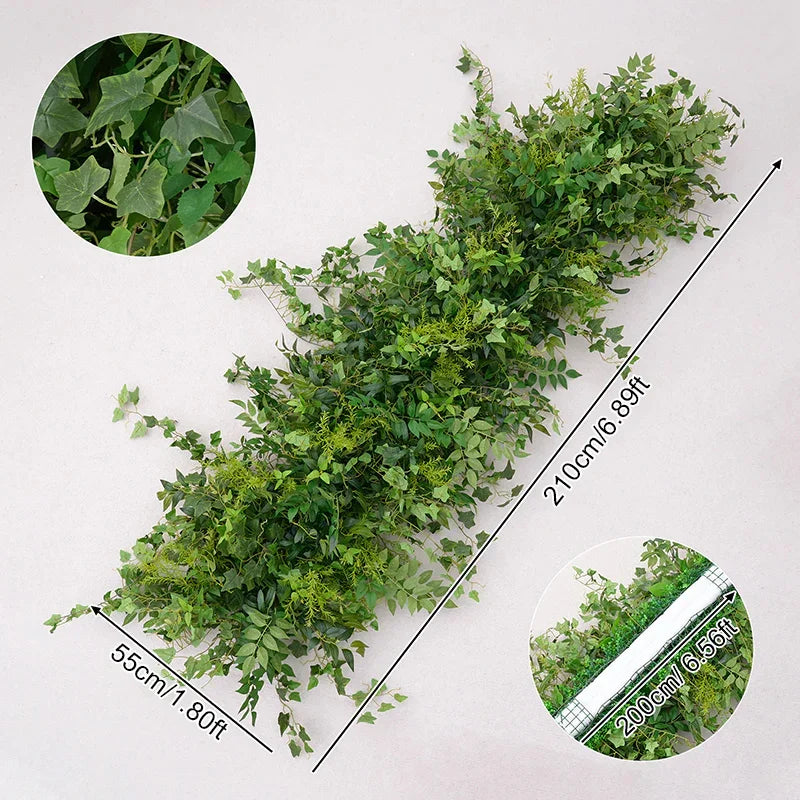 Angela Flower Mori Greenery Wedding Backdrop Arch Floral Arrangement